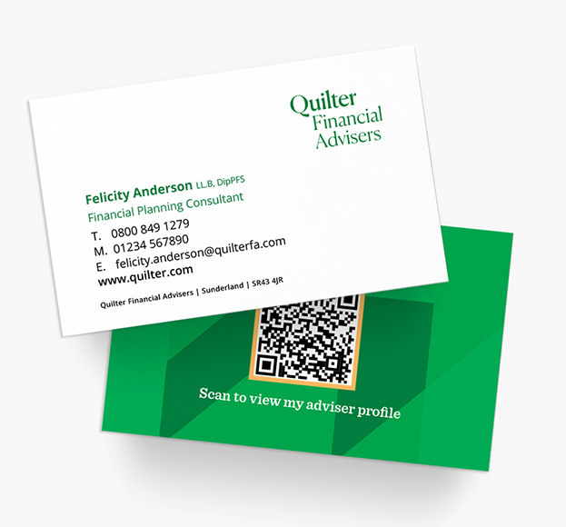 Example of a business card